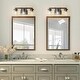 preview thumbnail 2 of 16, Modern Farmhouse 3-Light Bathroom Vanity Light Cylinder Metal Wall sconces