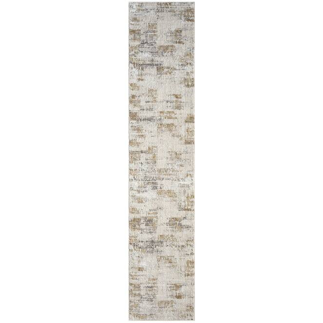 Calvin Klein CK078 Summit Ivory Multicolor Textured Indoor Rug - Ivory Multicolor - 2'2" x 10'
