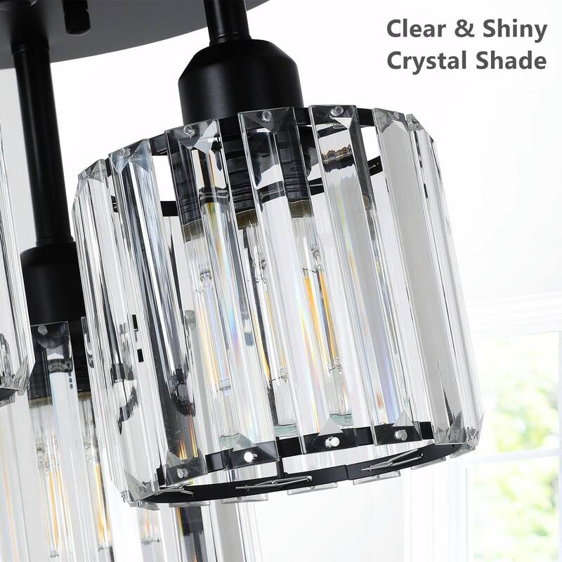 Gorgeous Crystal Ceiling Light Fixture - Elegant Design, Wide Application
