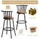 preview thumbnail 6 of 8, Homylin Swivel Bar Stools Set of 3 for Home Kitchen - N/A