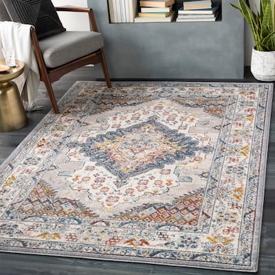 Artistic Weavers Elmas Traditional Persian Medallion Area Rug