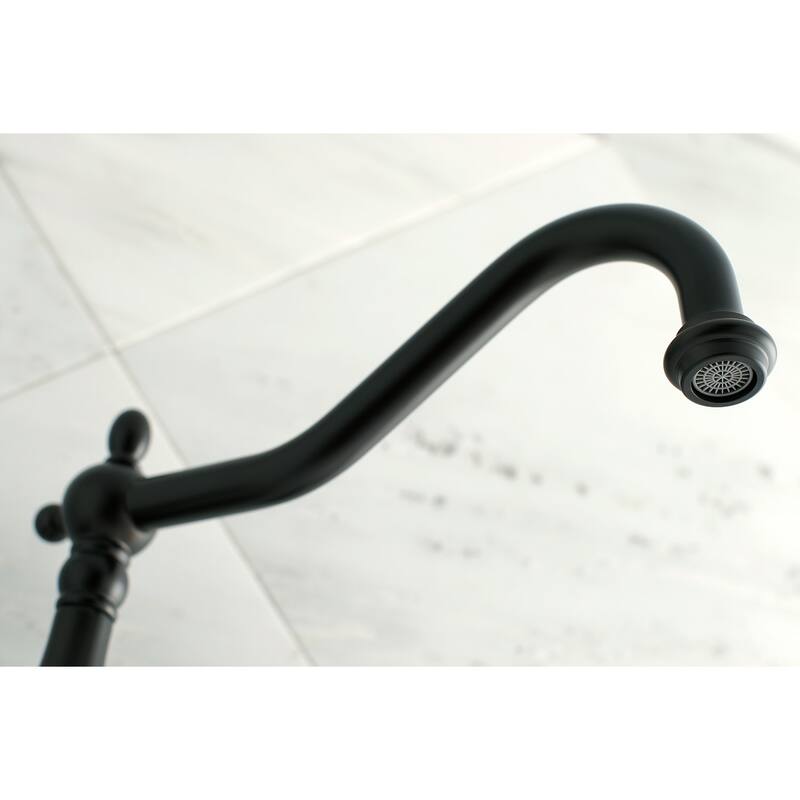 Heritage 3-Hole Wall Mount Roman Tub Faucet in Oil Rubbed Bronze