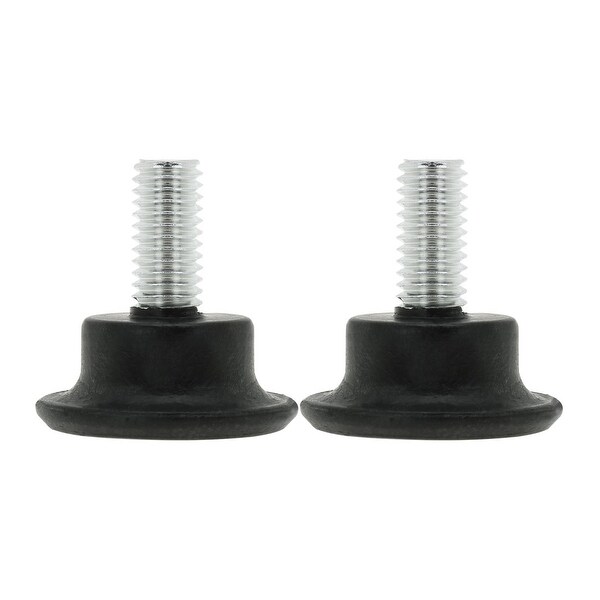 M8 x 16 x 30mm Furniture Glide Leveling Feet Adjustable Leveler Floor Protector for Desk Table Leg 2pcs