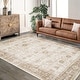 preview thumbnail 6 of 4, Area Rug Washable Printed Vintage Floral Non Slip Low Pile Rugs Soft Rubber Backed Rugs for Laundry Room