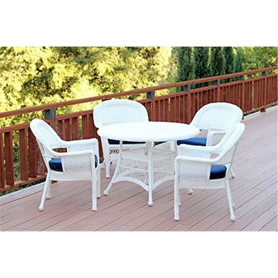 Country Cottage Dining Set - 5 Piece Round Table & Chairs - Seats 4 - Stylish Home Decor