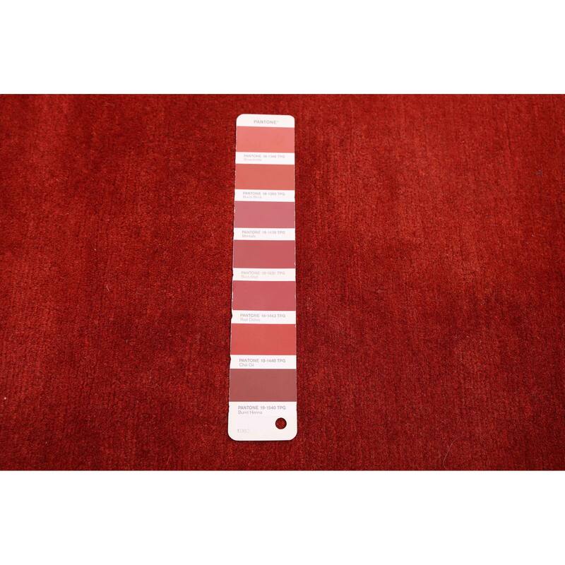 ECARPETGALLERY Hand-knotted Opulence Red Silk, Wool Rug - 9'0 x 11'11