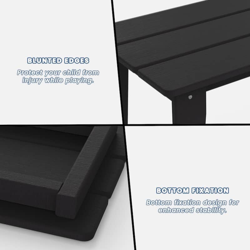 Polydun All Weather Plastic Outdoor Coffee Table - Rectangle