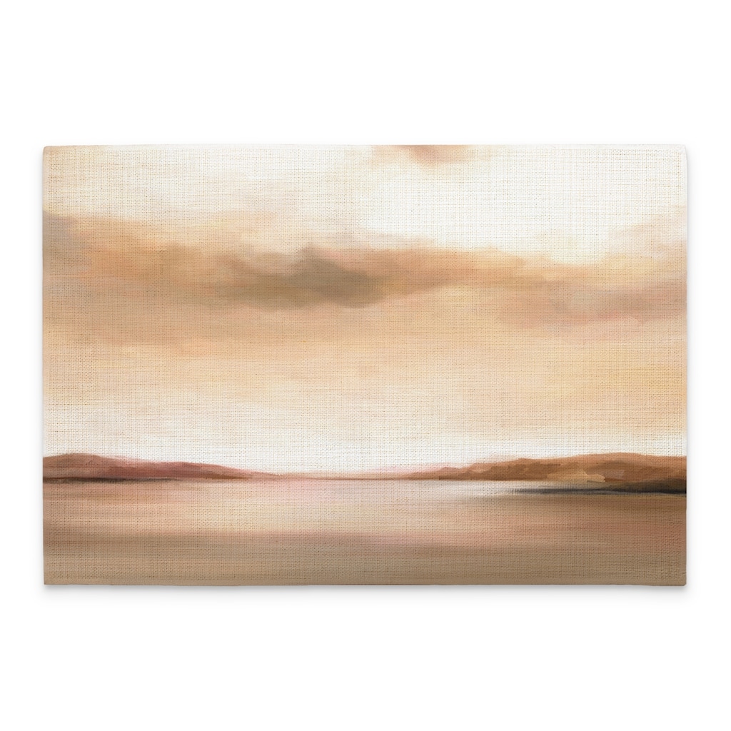 Amber Shore 4-Pack Poly-Cotton Blend Placemats Manufactured in The USA Machine Washable Dryer Safe