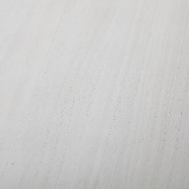 Minimalist Wood Inverted Pyramid Geometric Accent Table with Metal Stand - White or Black