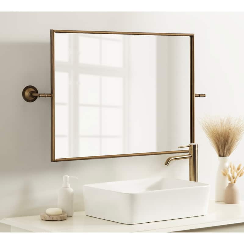 Kate and Laurel Darbridge Rectangle Pivot Mirror