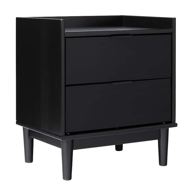 Middlebrook Designs Mid-Century 2-Drawer Solid Wood Nightstand