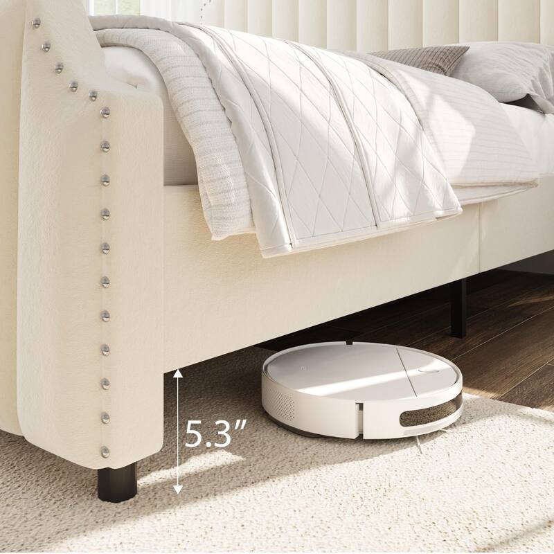 Platform Bed Frame with 50.2" Headboard