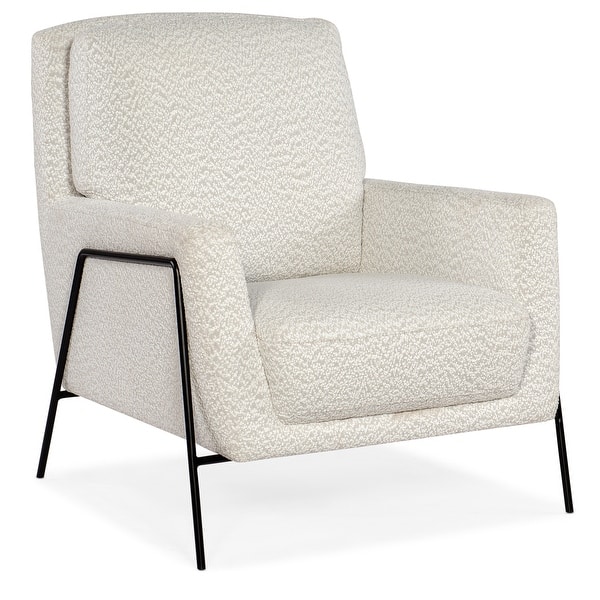slide 2 of 4, Hooker Furniture CC452-401 CC 31" Wide Metal Framed Fabric Accent Woolens Snow