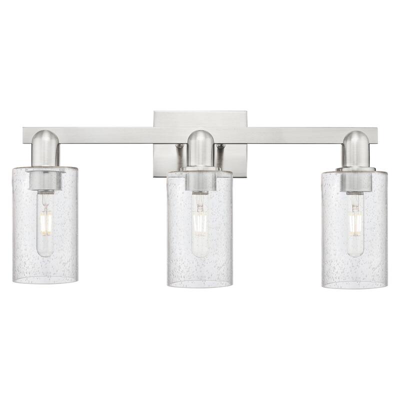 Innovations Lighting Endless Possibilities Arcadia - Clymer - 3 Light 23" Bath Vanity Light - Seedy/Brushed Satin Nickel