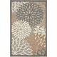 preview thumbnail 76 of 112, Nourison Aloha Floral Modern, Indoor/Outdoor Area Rug 2'8" x 4' - Natural