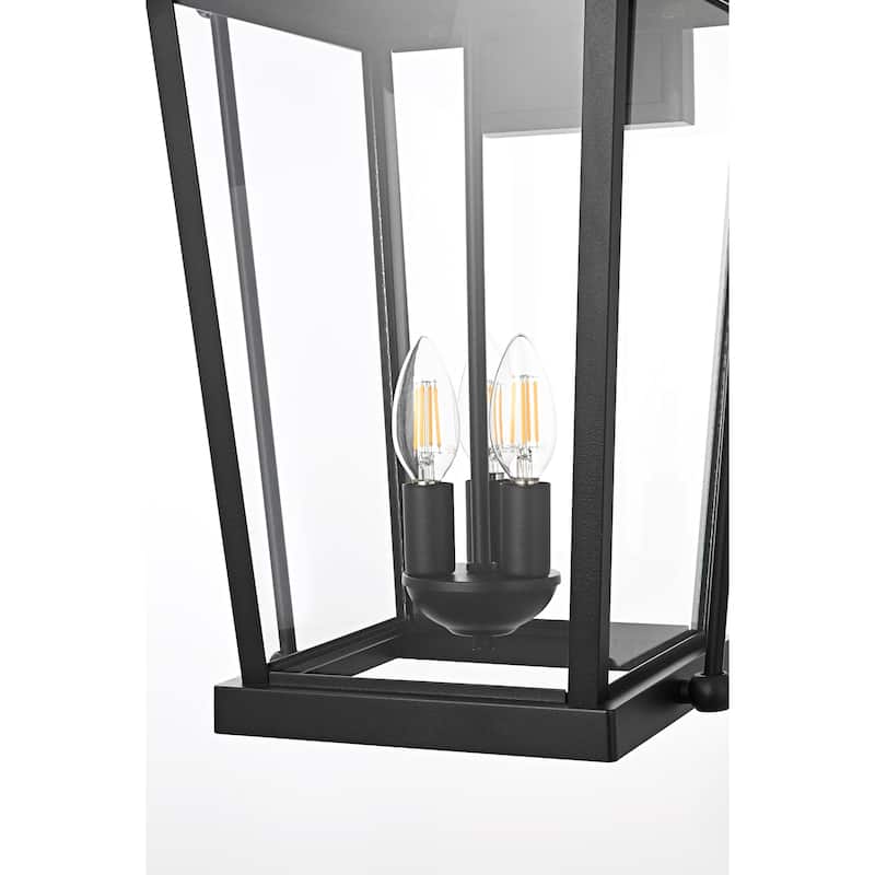 Kael Outdoor Wall sconce in Black