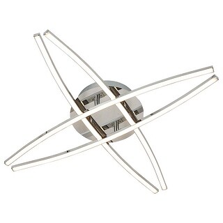 4 Light LED Array Cross Shaped Lamp in Chrome Finish - Bed Bath ...