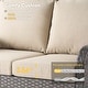 preview thumbnail 36 of 38, HOOOWOOO 5-piece Grey Wicker Chat Set Patio Conversation Set with Swivel Chairs