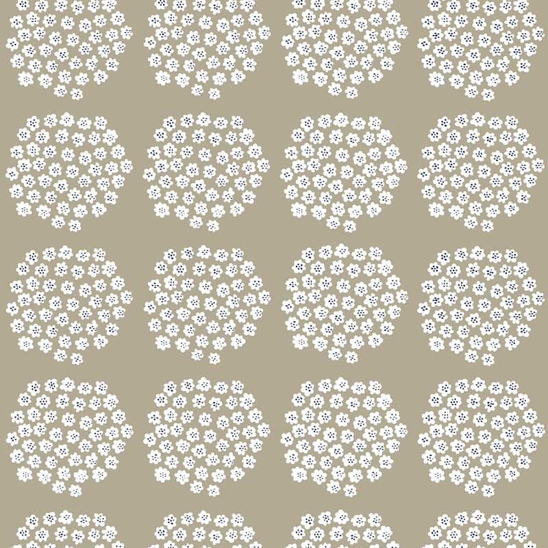 Marimekko Taupe Puketti Peel & Stick Wallpaper