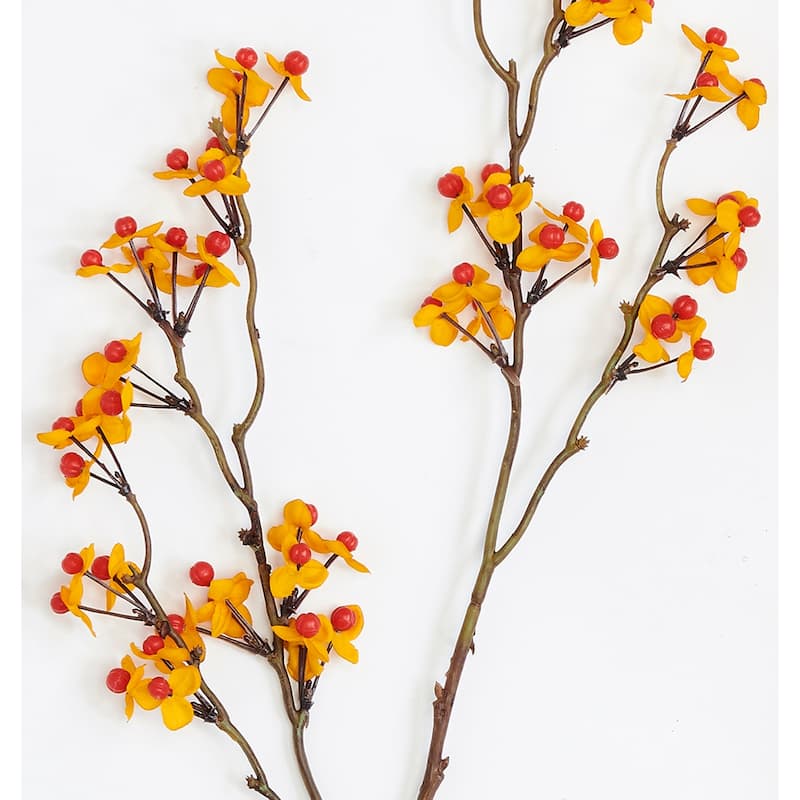24" Artificial Fall Bittersweet Berry Spray, Set of 3 - 24