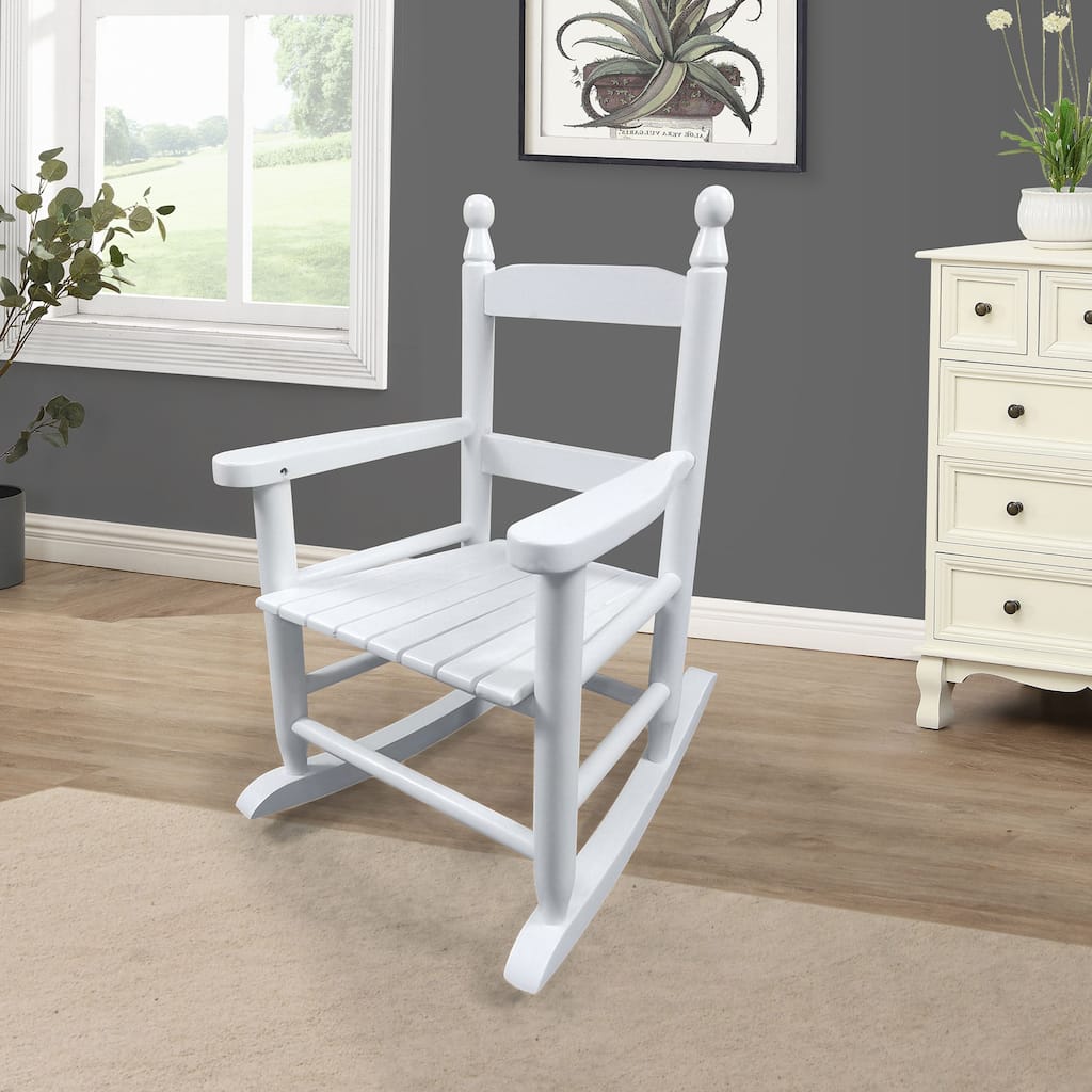 Children's rocking white chair Indoor or Outdoor Suitable for kids Durable