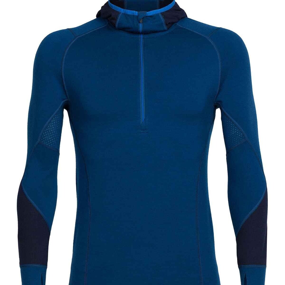 Shop Icebreaker 2017 18 Mens Winter Zone Long Sleeve Half Zip Hood