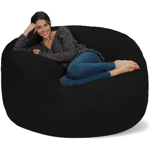 Bean Bag Chair 5-foot Memory Foam Removable Cover Bean Bags