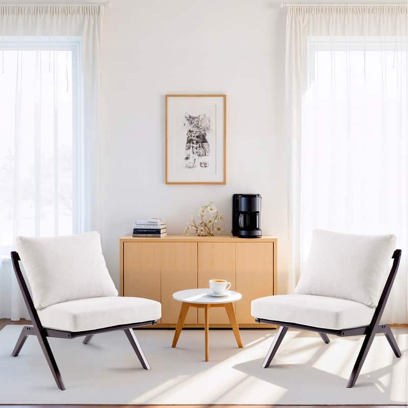 Modern Minimalist Solid Wood Lounge Chair