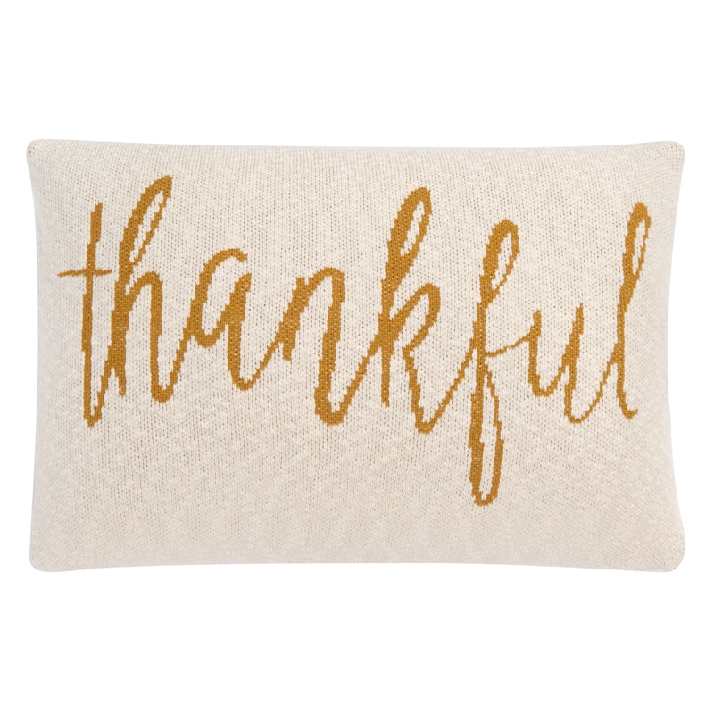 SAFAVIEH Stacie Thankful 16 x 24-inch Rectangle Decorative Accent Throw Pillow
