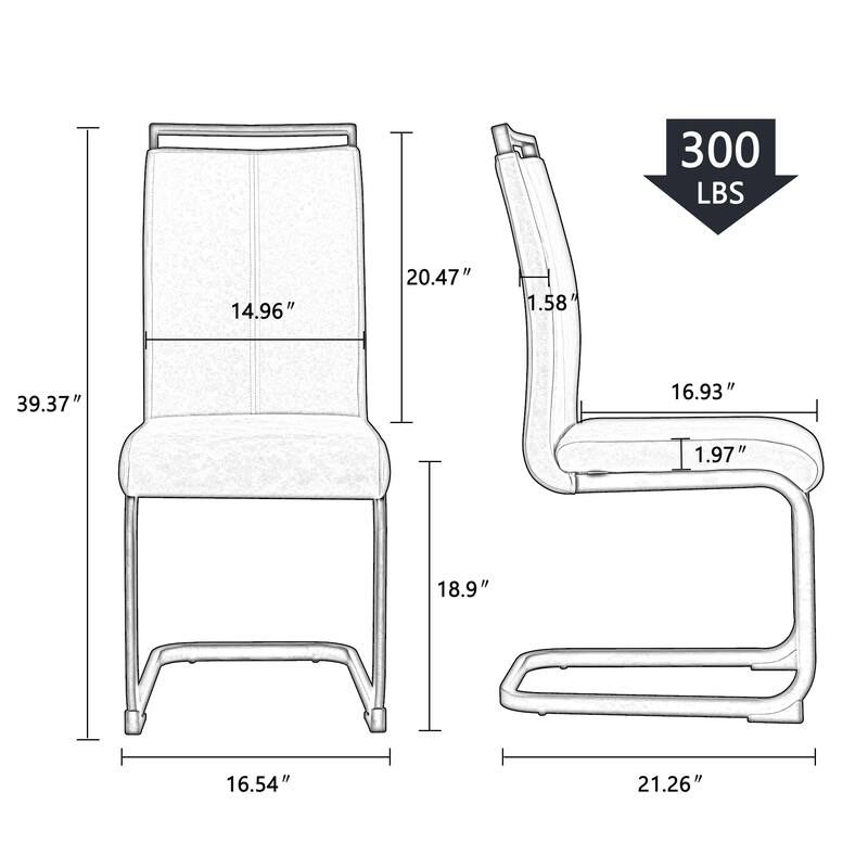 Modern Dining Chairs (Set of 2 )