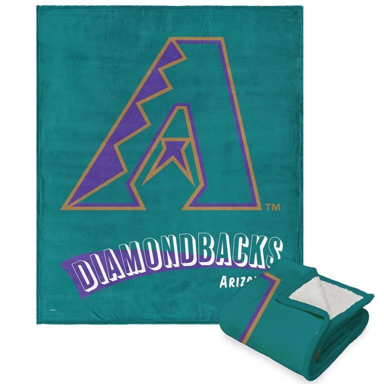 MLB CC Throwback Silk Touch Sherpa Throw Blanket