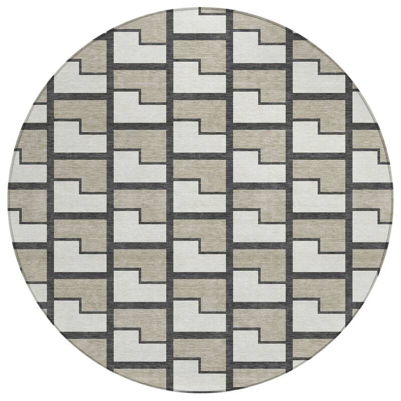 Machine Washable Indoor/ Outdoor Modern Cody Chantille Rug