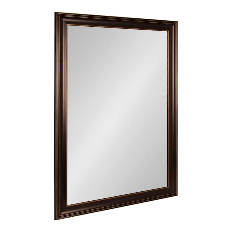 Kate and Laurel Galiano Rectangle Bathroom Wall Mirror - 29x41 - Bronze