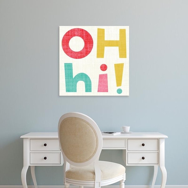 Easy Art Prints Chariklia Zarris's 'Hi You I' Premium Canvas Art