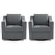 preview thumbnail 28 of 101, Modern Swivel Upholstered Armchair Accent chair Set of 2