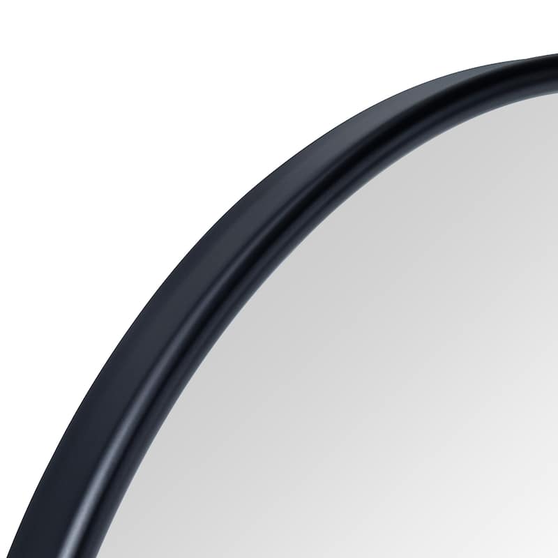 TEHOME Luka Farmhouse Oval Pivot Metal Wall Mirror - 20'' x 30''