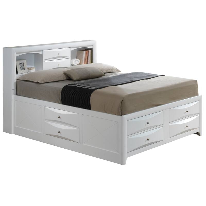 Glory Furniture Marilla Storage Bed - White - Full