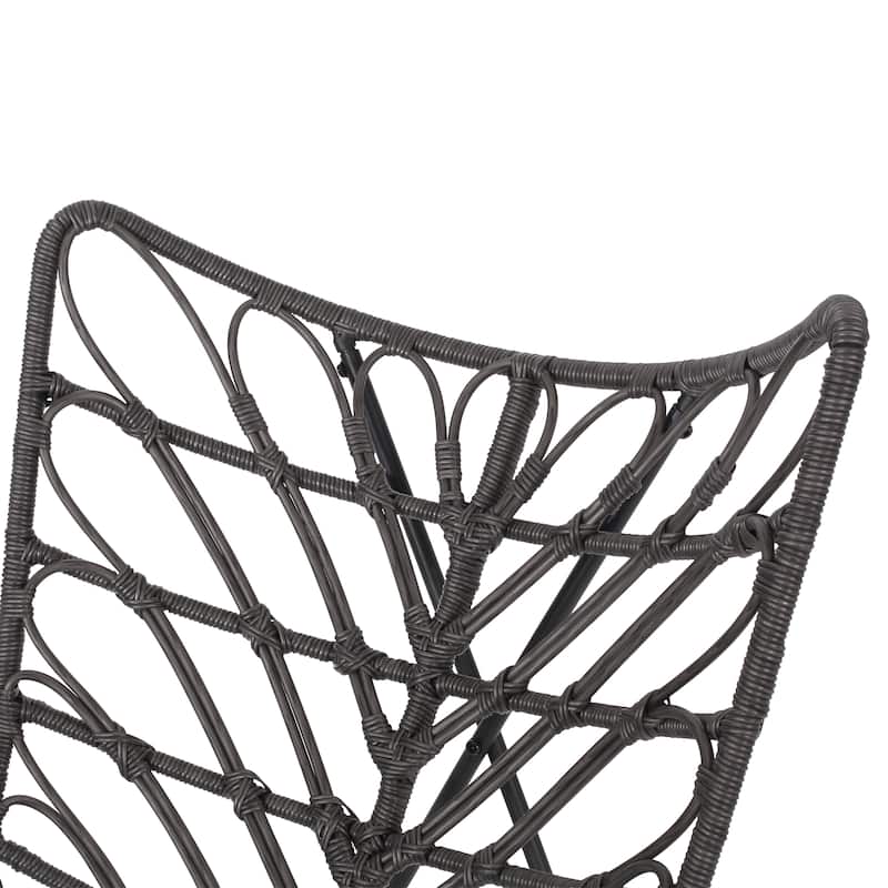 Byson Wicker Outdoor Accent Chairs by Christopher Knight Home