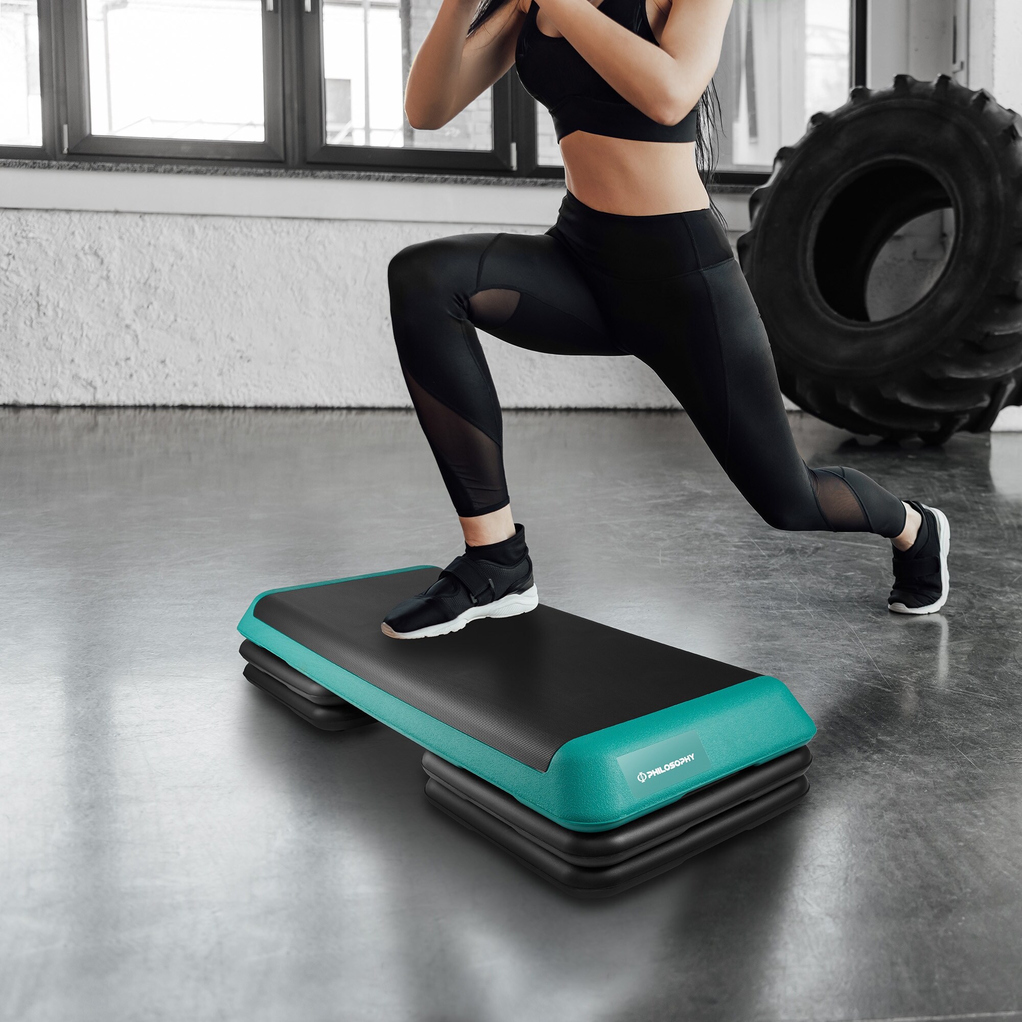 Aerobic step 2025 health club size