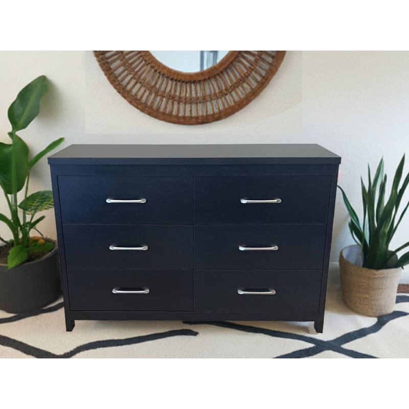 Slide Logic 6 Drawer Low Boy Dresser