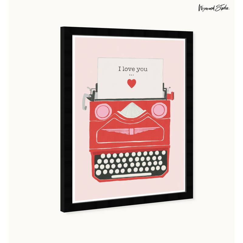 Wynwood Studio Prints Typography Quotes Love Type Red Wall Art