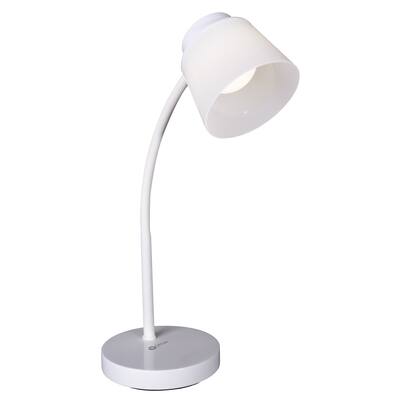 OttLite Clarify LED Desk Lamp with 4 Brightness Settings - White