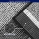preview thumbnail 5 of 31, Subrtex Rugs Chenille Gradient Stripe Pattern Soft Plush Bath Rug Shower Water Absorbent Mat
