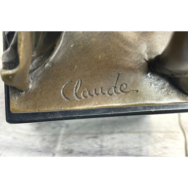 Napoleon Bonaparte Bronze Metal Statue Sculpture On Marble Base