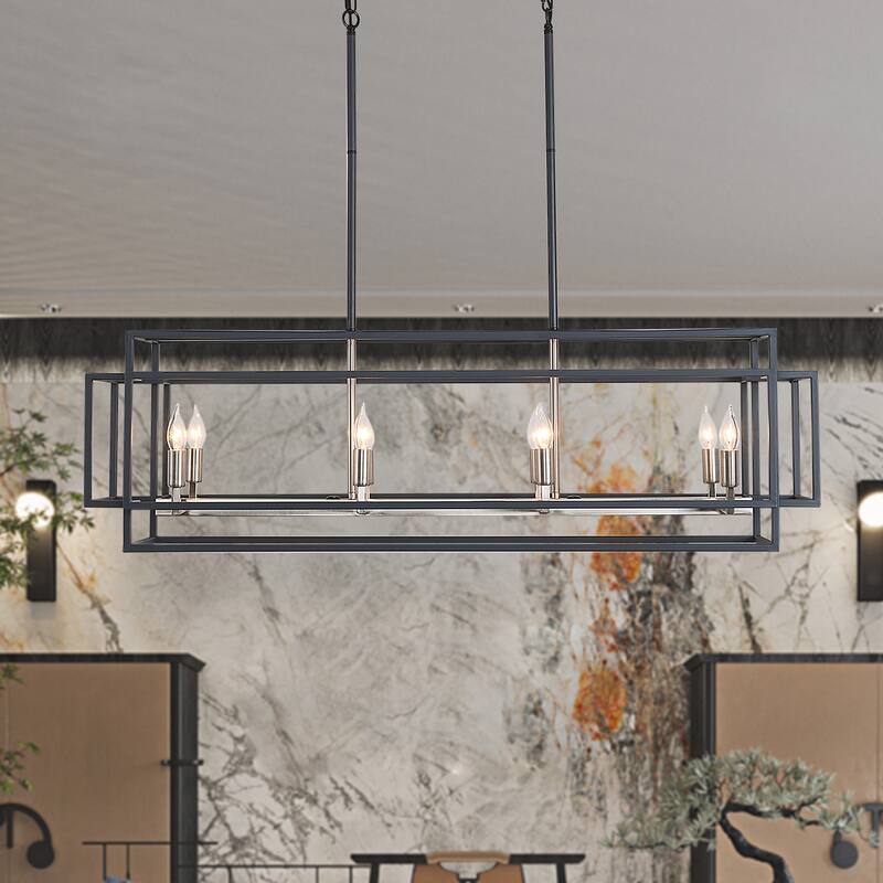 8 - Light Kitchen Island Linear Pendant