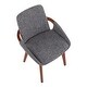 preview thumbnail 17 of 52, Carson Carrington Pugo Mid-Century Modern Chair Walnut Finish