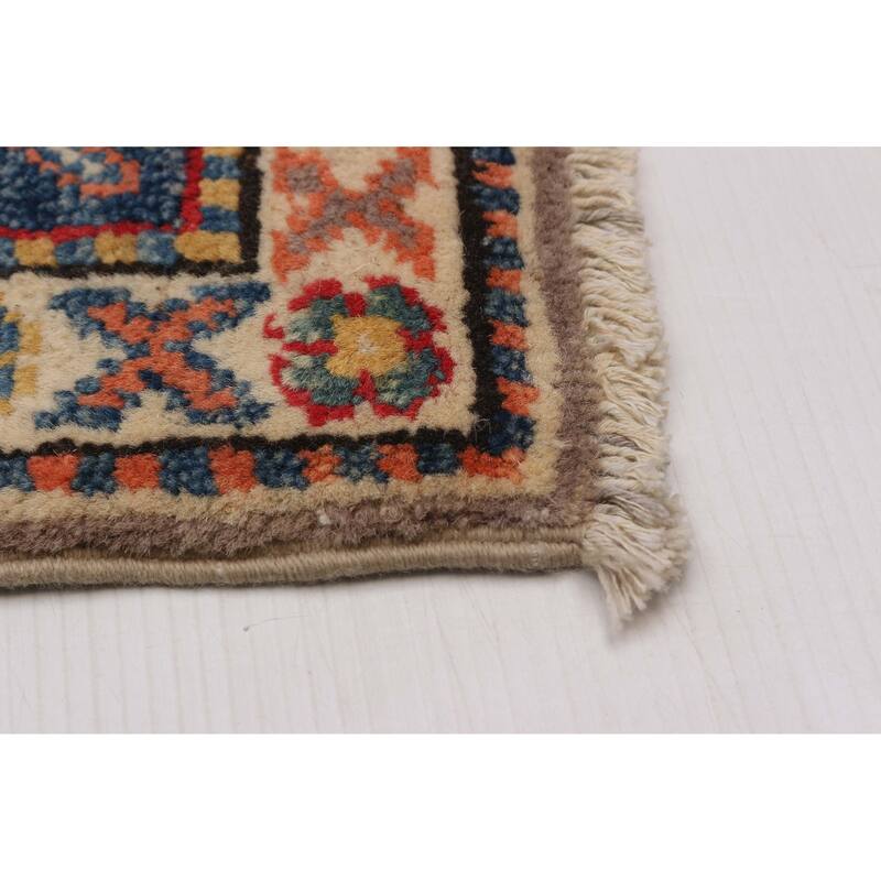 ECARPETGALLERY Hand-knotted Uzbek Ghazni Taupe Wool Rug - 2'8 x 6'6