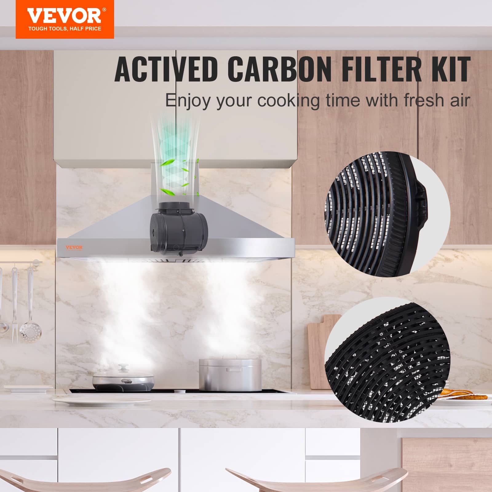 VEVOR Carbon Filter for Ductless Hoods Range Hood Filter for