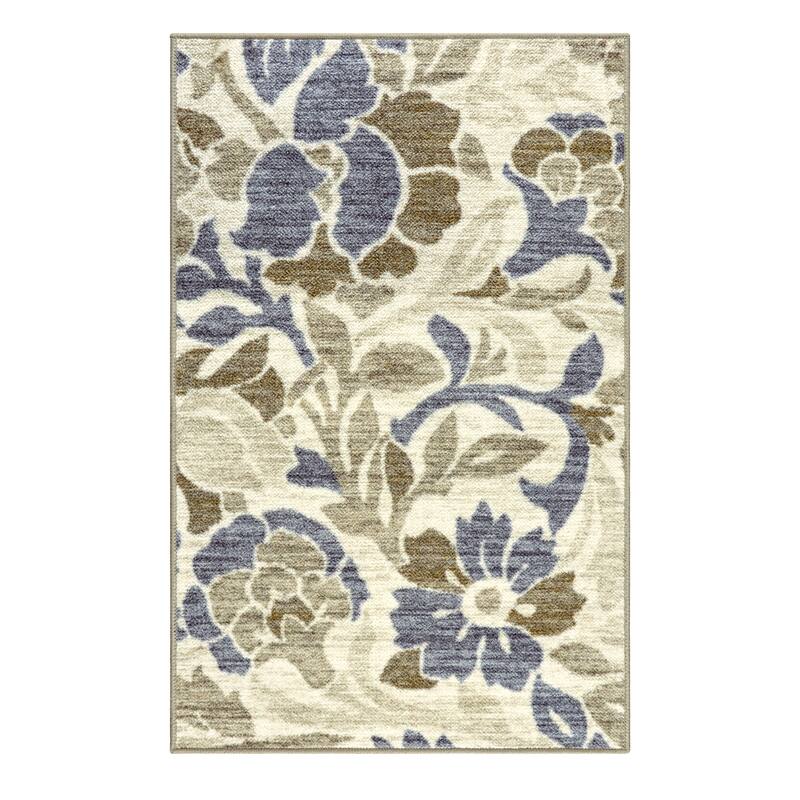 Superior Guzman Printed Non-Slip Indoor Area Rug - 4' x 6' - Cream/Beige