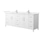 Option White / Carrara Cultured Marble Top / Brushed